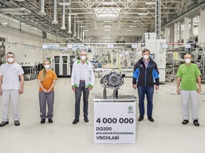 Vier Millionen Doppelkupplungsgetriebe aus Vrchlabi