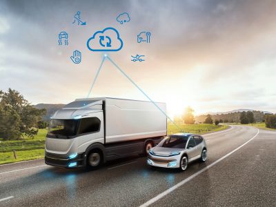 Road Hazard Service von Bosch warnt vor Gefahren