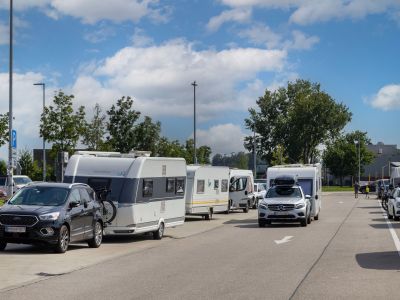 Rastanlagen sind nicht auf Campingfahrzeuge eingestellt