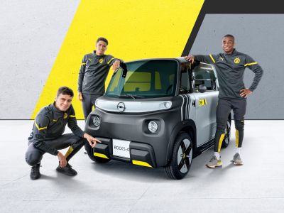 Opel Rocks-e im BVB-Dress