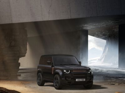 Der Defender wird in Kupfer getaucht