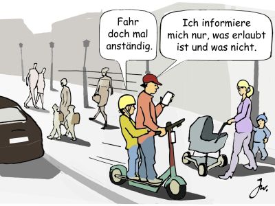Ratgeber: Was gilt für E-Scooterfahrer?