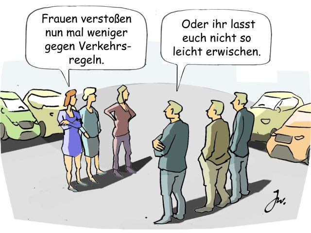 Männer verstoßen viel öfter als Frauen gegen Verkehrsregeln - Bild 1