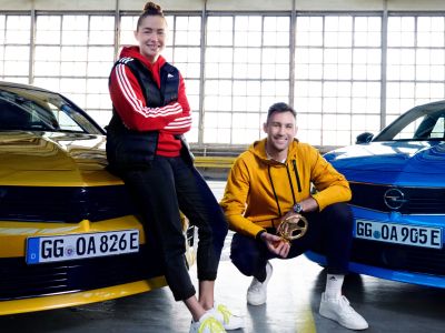 Drei Sportler legen sich für den Opel Astra ins Zeug