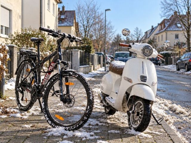Winterreifen: Was gilt für Fahrrad und Motorrad? - Bild 1