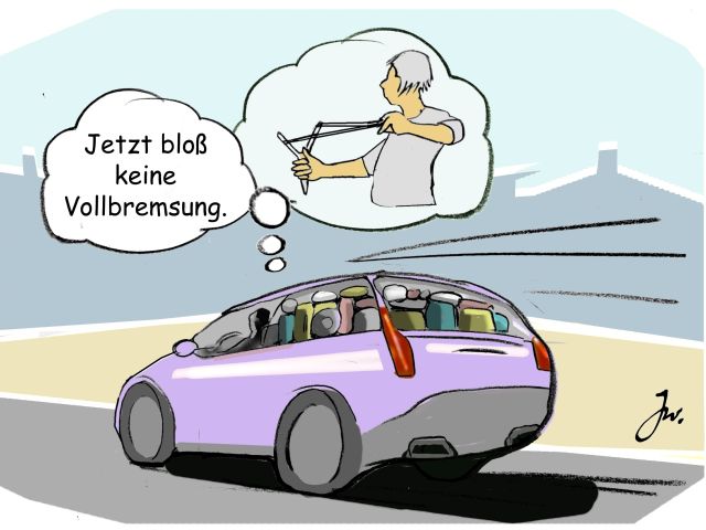 Wenn das Handy im Auto plötzich 16 Kilogramm wiegt - Bild 1