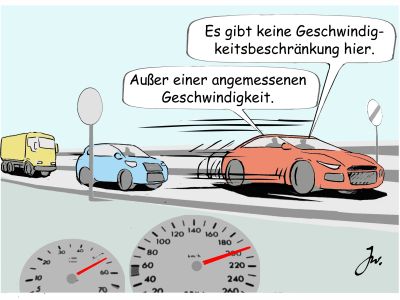 Die Richtgeschwindigkeit ist mehr als eine Empfehlung