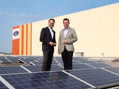 Ford und Rhein Energie setzen auf erneuerbare Energie