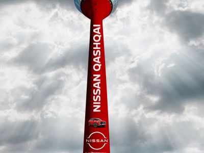 Nissan setzt den Düsseldorfer Fernsehturm in Szene