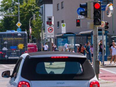 Autofahrer sind mit Verkehrssituation in der Stadt am unzufriedensten