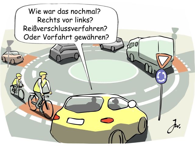 Sicher und flüssig durch den Kreisverkehr  - Bild 1