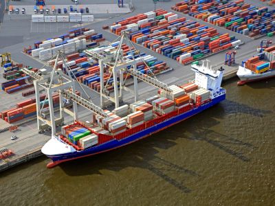 Güterumschlag in den Häfen rückläufig