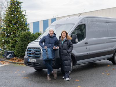 Fahrzeugschlüssel gegen Recycling-Rucksack 