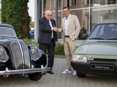 Skoda feiert 90. Geburtstag von Petr Hrdlička