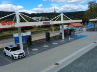 Neue Eon-Schnellladestation mit Preisanzeige
