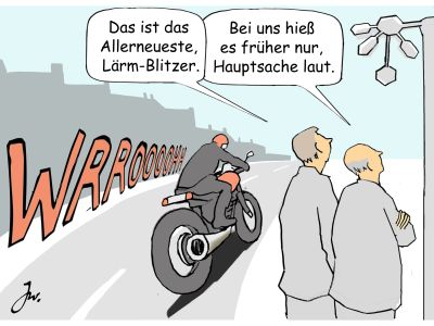 Frankreich „blitzt“ zu laute Fahrzeuge mit der Qualle