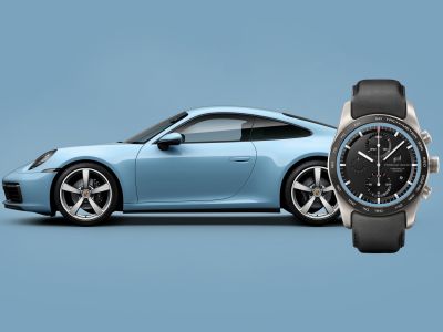 Historische Porsche-Farben am Handgelenk