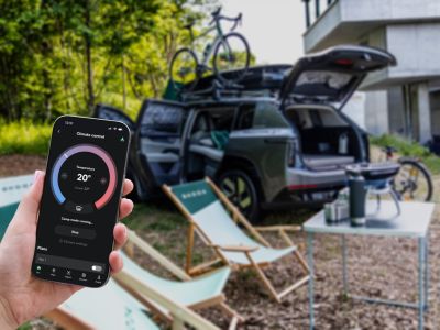 Camping-Modus für die Nacht im Skoda
