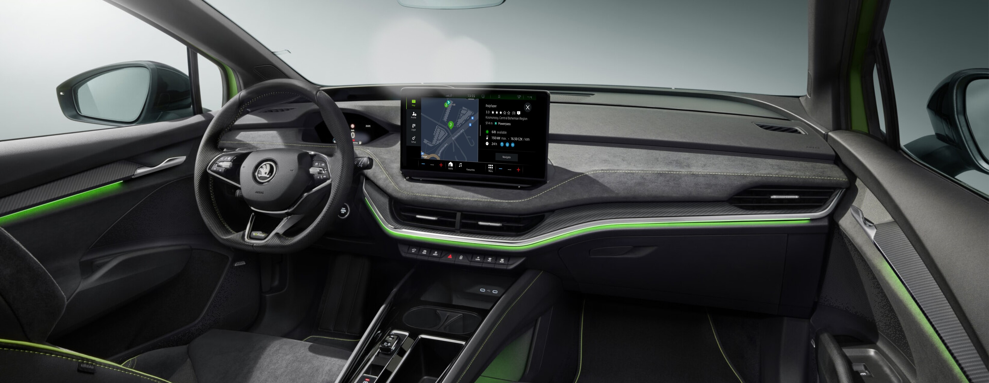 Skoda Powerpass Map: Neue Infotainment-App für Enyaq-Modelle